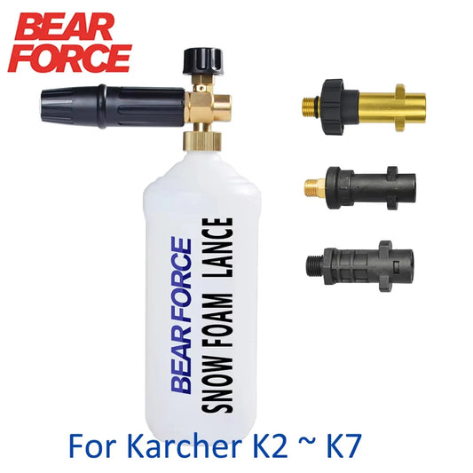 Foam Lance with 1L Bottle – Compatible with Karcher K2 to K7 Pressure Washers