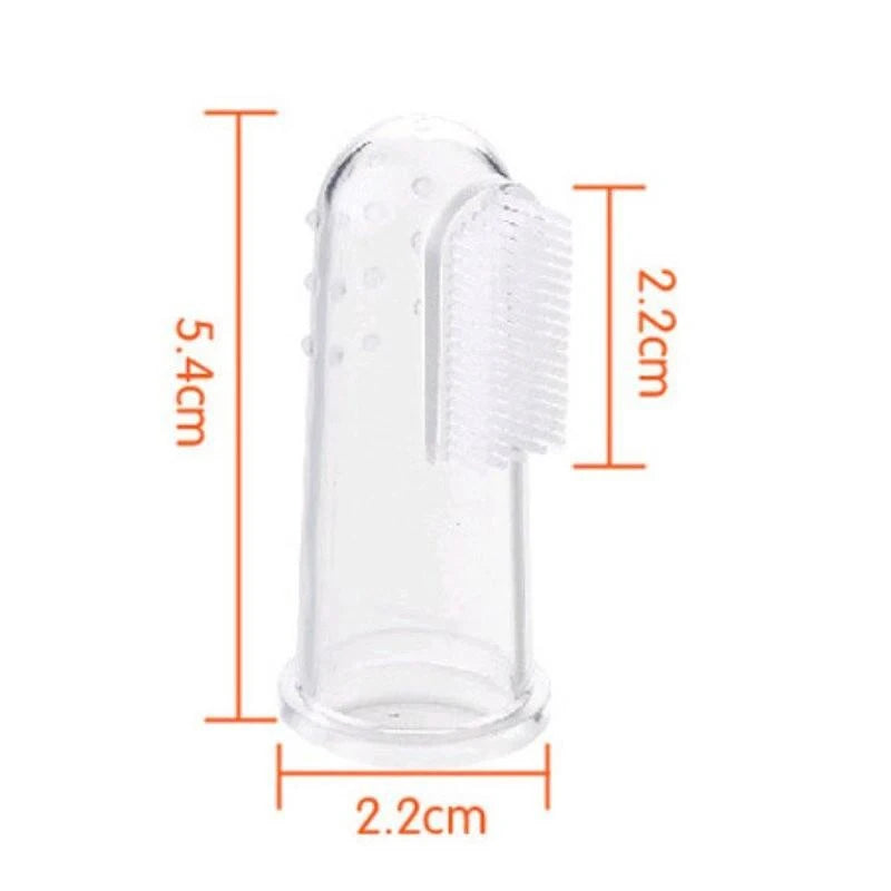 Baby Silicone Toothbrush – Protective Soft Toothbrush for Ages 0-6 Years, BPA and Latex Free