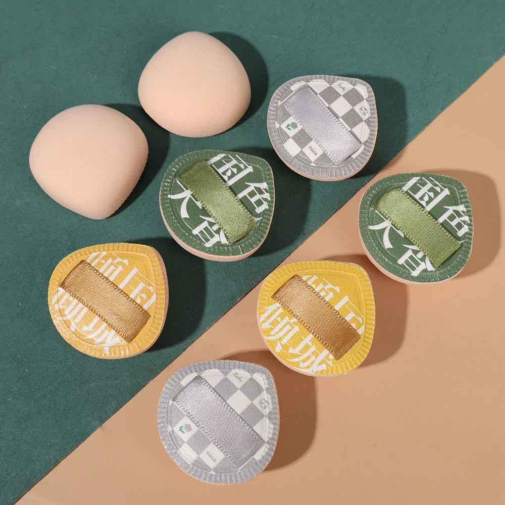 Mini Finger Makeup Sponge Puff – Natural Teardrop Cosmetic Puff – 5 or 10 PCS Set