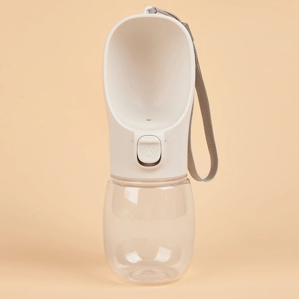 Portable Dog Water Bottle – Eco-Friendly PC Plastic Pet Water Dispenser with Lanyard – 300ml, 350ml, 550ml