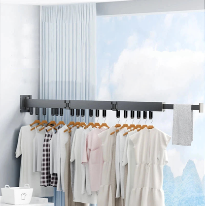 Wall-Mounted Foldable Aluminum Alloy Clothes Drying Rack